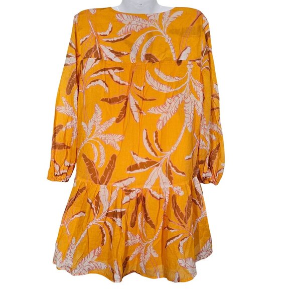 Seafolly Palm Paradise Tier Dress Women's S in Kaftan Rockmelon Summer Beachwear - Picture 3 of 11